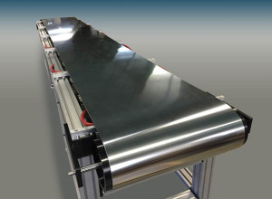 Stainless steel endless metal belt conveyor