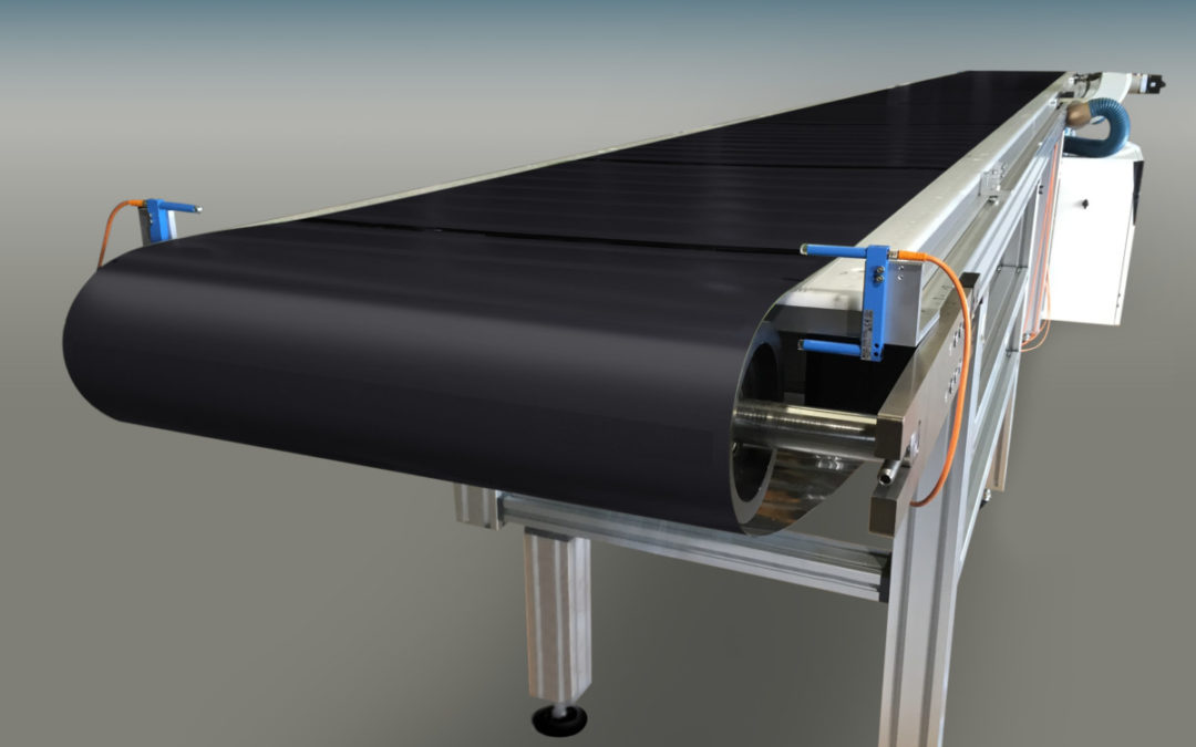 Automated Solar Stringer Achieves Maximum Flexibility with Wide, Perforated Stainless Steel Conveyor Belts from Belt Technologies