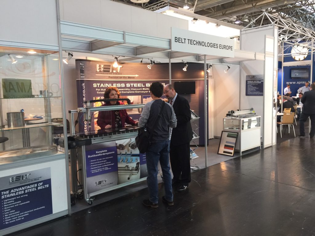 Ausstellung von Belt Technologies auf der Interpack 2017