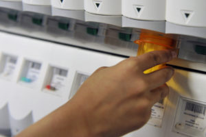 Filling a prescription using the Pharmacist Automated Medication Dispenser