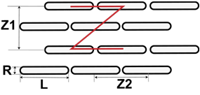 Slot Holes, Staggered Pitch