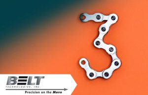 Picture of the number 3 made out of a chain to accompany blog on National Engineers Week.